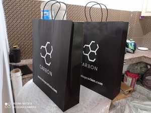 ขายดีที่สุดการผลิตกระดาษแบบกําหนดเองของอินเดียถุงช้อปปิ้งร้านขายของชําบรรจุภัณฑ์อาหารถุงกระดาษคราฟท์พร้อมถุงกระดาษจับ - Product Image 6