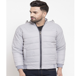 Wholesale Latest Design Hooded Bomber Jacket Soft <b>Shell</b> <b>Light</b> Cotton Filled for Men Polyester Bubble Puffer Winter - Product Image 2