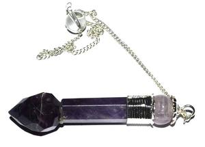 Venta al por mayor de péndulos curativos de amatista natural - Product Image 2