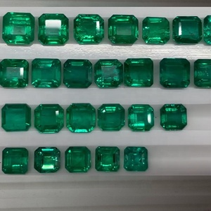 Asscher สี่เหลี่ยมไม่ร้อนธรรมชาติตัดคุณภาพดี5มม. ถึง7มม. สอบเทียบแซมเบียมรกตจำนวนมากผลิตเครื่องประดับ100% สีธรรมชาติ - Product Image 3