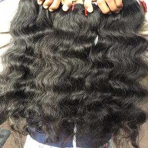 Ondulado natural/Onda del cuerpo/Onda suelta/Extensiones de cabello Remy indio virgen ondulado profundo con trama doble de máquina - Product Image 1