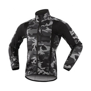 Jersey de vélo pour hommes, veste de cyclisme imperméable, coupe-vent, en laine thermique, vtt, pour course à pied, collection automne et hiver - Product Image 5