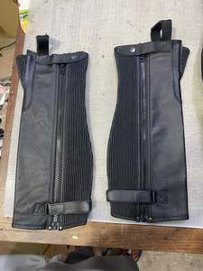 Alta calidad equitación medio CHAPS cuero ajustable CHAPS todos los colores mujeres personalizado cuero genuino cómodo Flyash marca - Product Image 5