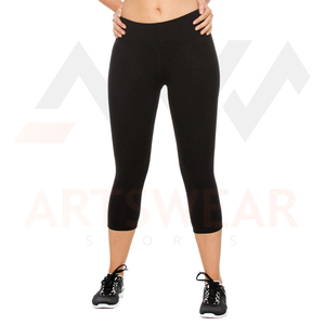 <b>Women</b> high quality legging 180g 100%polyester spandex customized logo gym fitness best quality different color ladies <b>Capri</b> - Product Image 5