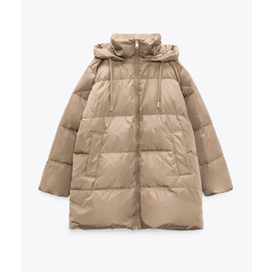 Abrigo de invierno de burbujas de manga larga para mujer, chaqueta acolchada de la mejor calidad para invierno - Product Image 1