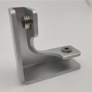 Suporte de vidro ajustável de alumínio, suporte de painel de vidro com canto de vidro de 4 formas, clipe de vidro, conector de painel acrílico - Product Image 2