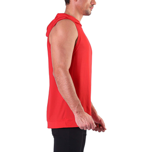 Sudadera con capucha de algodón para hombre, nueva moda, para entrenamiento en gimnasio, sin mangas - Product Image 4