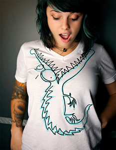 Camisetas con diseño creativo impreso para mujer, precio al por mayor, servicio de impresión personalizado, material de alta calidad, directo de fábrica - Product Image 4