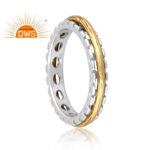 Anillo de declaración de Spinner Unisex de plata de ley hecho a mano, joyería de plata para mujer, regalo para ella - Product Image 4