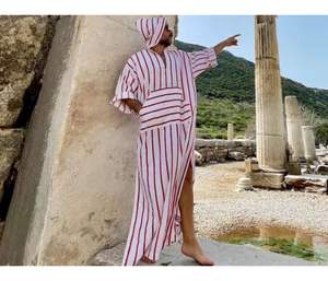 2023 Collection d'été de luxe pour hommes à manches longues imprimé caftan arabe musulman robe pour hommes - Product Image 1