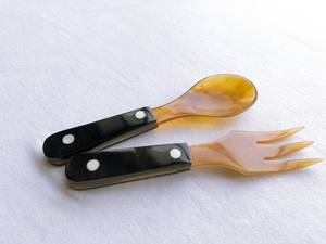 VITRAPRO-jeu de cornes de noël, cuillère et fourchette avec corne et poignée à nouveau-né, design de base, en stock - Product Image 3