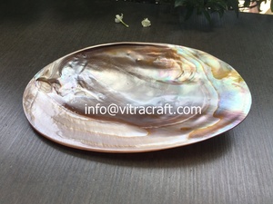 Assiette en nacre rose, Assiette en nacre, Plat à caviar - Product Image 2