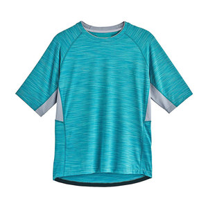 Rashguard à manches courtes pour homme, sublimation, anti-UV, respirant, séchage rapide, matière nylon/coton 160g, couleurs et logo personnalisés - ALL PRO - Product Image 2