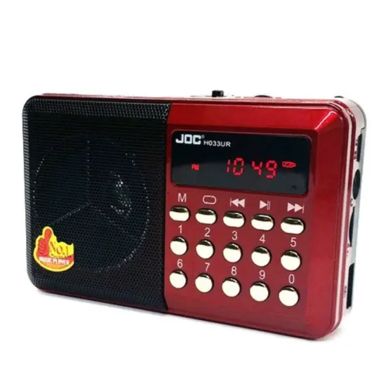 Wholesale JOC H033U Rechargeable Mini fm radio speaker with USB/TF/FM