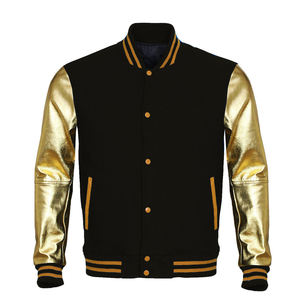 เสื้อแจ็กเก็ตถักนิตติ้งสำหรับฤดูหนาวพร้อมแขนหนังแกะและกระดุมแถวเดียวโลโก้ออกแบบได้ตามต้องการ - Product Image 3