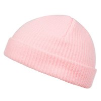 Bonnet unisexe en acrylique rouge tricoté, couleur unie, décontracté, pour l'hiver, taille adulte 56-58 cm, tricoté à la machine
