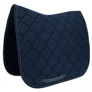 Noir Coton Dressage Selle Pad / Quilting Tapis De Selle-Tapis de Selle-Euro Cavall Tapis De Selle - Product Image 2