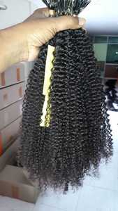 ผมอินเดียแท้แบบเวอร์จิ้น เรมี่ 100% ผมมนุษย์จากผู้บริจาคคนเดียว ทอสองชั้น ไม่ผ่านการแปรรูป เรียงเกล็ดผมอย่างดี แบบ I-Tip ผมบริเวณขมับ ไม่พันกัน - Product Image 3