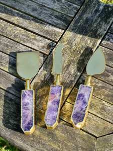 Cuchillo de latón y resina de alta calidad, mango de mantequilla, vaso, cuchillo de cena polaco para mantequilla de res, cubiertos de acero inoxidable con resina - Product Image 5