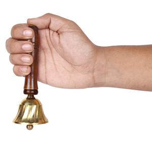 High quality polished brass Pooja Bell for Home Pooja Room at wholesale price - Product Image 3