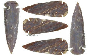 Số lượng lớn Tay Khắc Ấn Độ Agate đầu mũi tên 5 inch và 6 inch bán buôn thạch anh đá quý pha lê mũi tên được sản xuất bởi fency - Product Image 3