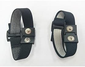 สายรัดข้อมือป้องกันไฟฟ้าสถิตย์แบบคู่ สายรัดข้อมือ ESD โพลีเอสเตอร์และสแตนเลส ตัวต้านทาน 1 เมตร สายกราวด์ 6 ฟุต - Product Image 2