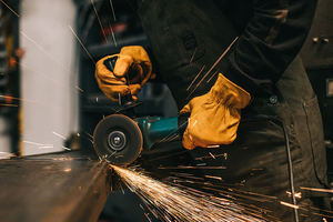 Guantes de trabajo de piel de cabra de alta resistencia para hombres y mujeres Utilidad de uso general, aparejo de conductor, guantes de seguridad y jardinería - Product Image 6