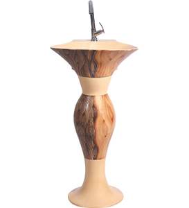 Recién llegado, diseño de bajo precio, artículos sanitarios de cerámica, lavabo 10001 Con pedestal de 450x525mm para resistencia al agua. - Product Image 4