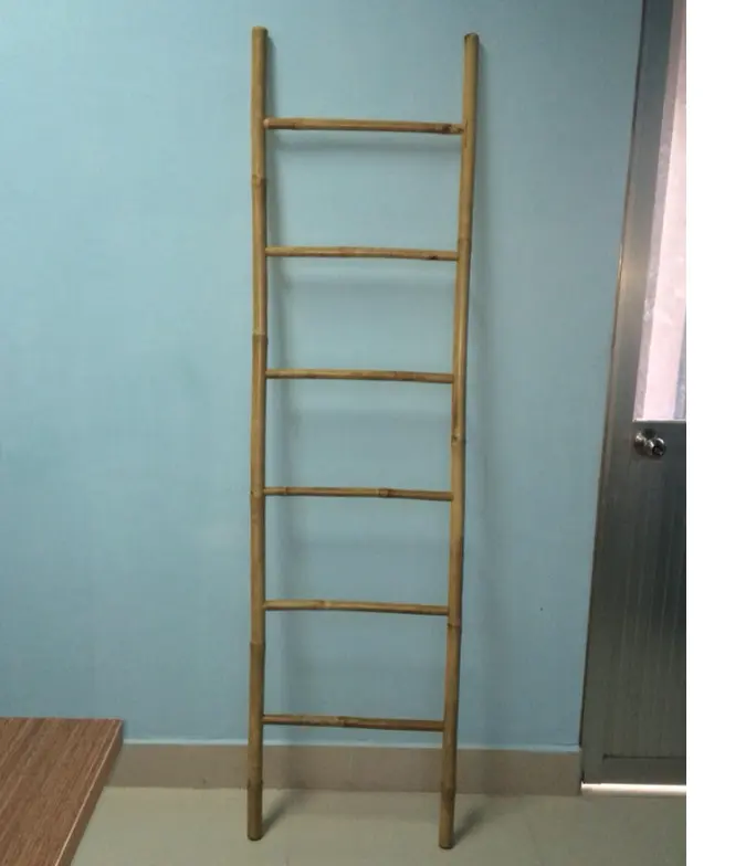 Бамбуковая стойка для полотенец, 5 шагов, Бамбуковая лестница