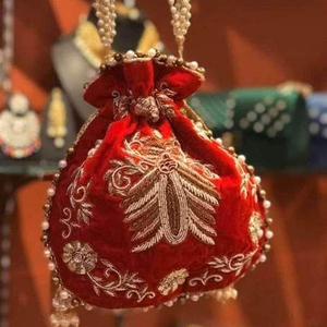 Diseño único trabajo de espejo étnico bordado hecho a mano adornado con cuentas de cristal piedra perla señoras bolsos para regalos - Product Image 1