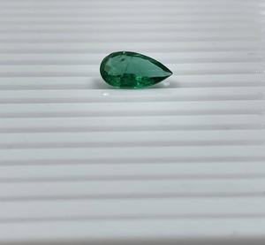 Esmeralda de 3,94 quilates de corte de pera zambiana Natural de calidad superior para la fabricación de joyas mejor y de alta calidad - Product Image 1