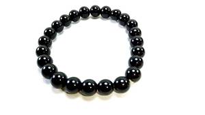 สร้อยข้อมือคริสตัลทัวร์มาลีนสีดำสร้อยข้อมือหินอัญมณีคริสตัลเครื่องประดับแฟชั่นของขวัญผู้ชายและผู้หญิงทำสมาธิพลังงาน - Product Image 5