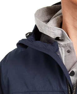Veste coupe-vent en polyester de haute qualité pour hommes, imperméable et respirante avec sweats à capuche, techniques de lavage grande taille - Product Image 5