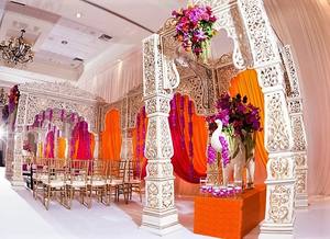 ตกแต่งมณฑปงานแต่งงาน จัดงานแบบจอดฮาอักบาร์ ขนาดตามสั่ง ยี่ห้อมณฑปบาซาร์ รุ่น MBVM - Product Image 5