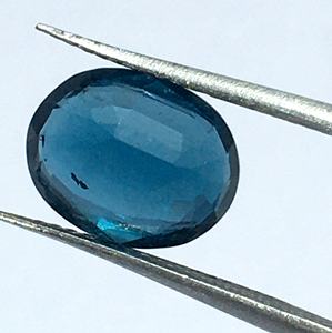 Azul KyaniteTeal Moss Indigo facetado forma ovalada corte cabujón piedras preciosas sueltas fabricación de joyas precio al por mayor por pieza natural - Product Image 4