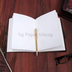 Tuyệt vời A5 kế hoạch máy tính xách tay 100% tái chế bông giấy da đen Tạp Chí chủ đề mạnh mẽ handmade văn phòng bìa cứng cho các trường học - Product Image 3