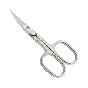 Ciseaux à cuticules en acier inoxydable de haute qualité à lame courbée, tranchants, pour droitiers, double usage, et pince à épiler pour sourcils – Beauté - Product Image 1