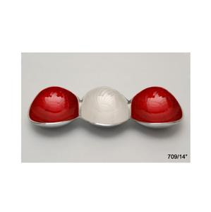 Plateau décoratif à 3 compartiments en émail, élégant, vintage, personnalisé, élégant, vente en gros - Product Image 1