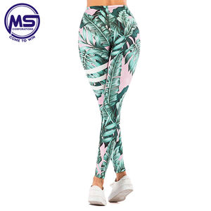 El mejor diseño, logotipo personalizado, pantalones de yoga para gimnasio, mallas de compresión sin costuras de cintura alta para mujer de talla grande - Product Image 3
