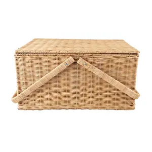 High Quality Storage Boxes Picnic Storage Basket Rattan Storage Tray Hand-Woven made in Vietnam