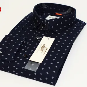 Chemise Premium élégante de marque en gros pour la mode masculine de IAT Dai Cat Tuong avec poche