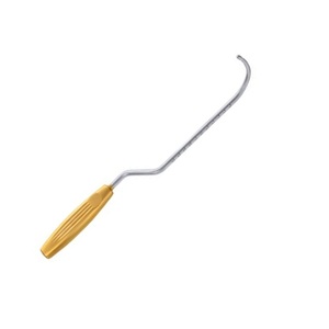 Solz Breast <b>Hook</b> Dissector 36cm With Gold Handle For <b>Plastic</b> Surgery Breast Surgery Stainless Steel High Quality - Product Image 1