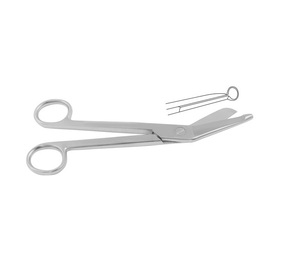 Instrumentos quirúrgicos de alta calidad, tijeras de vendaje Esmarch de 20 cm, cuchillas cortas de acero inoxidable, grado alemán - Product Image 1