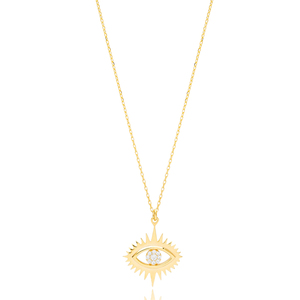Colgante de Plata de Ley 925 con forma de ojo turco, joyería hecha a mano - Product Image 3