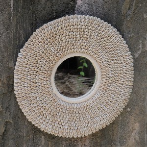Papua Necklace Inspired <b>Mirror</b> - Cowrie <b>Shell</b> <b>Mirror</b> - Round <b>Shell</b> <b>Mirror</b> - Wall <b>Mirror</b> - - Product Image 1