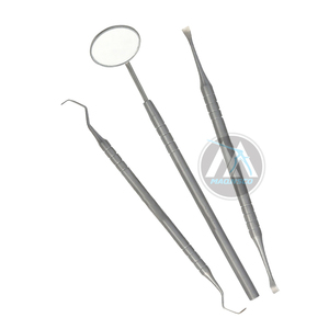 10 Espejos Dentales con 4 Piezas #   Herramienta de Mano con Reflector de Acero Inoxidable - Product Image 3