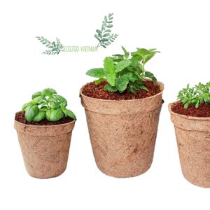 100% Pot en fibre de coco biodégradable et naturel/Pot de fleur en fibre de coco de haute qualité pour la plantation au jardin - Product Image 2
