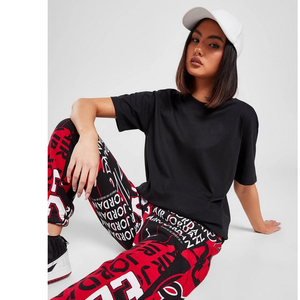 Camiseta Gráfica Personalizada para Mujer, Algodón Jersey, Cuello Redondo, Corte Regular, Estampada, Informal, Estilo Urbano, Top de Moda - Product Image 2