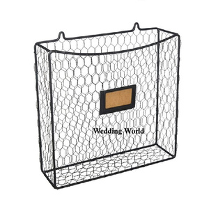 Iron <b>Wire</b> <b>Basket</b> <b>Black</b> Powder Coated Handmade Designer <b>Basket</b> Classic Stylish Handmade New Fancy Metal <b>Wire</b> <b>Basket</b> - Product Image 1