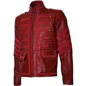 plus Size Leather Jackets Custom Design Logo <b>Black</b> Solid Color Slim Fit Design Leather Jackets For Boys - Product Image 5